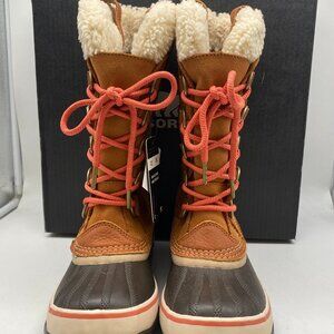 SOREL JOAN OF ARCTIC SHEARING WATEPROOF BOOTS CAMEL/NECTAR